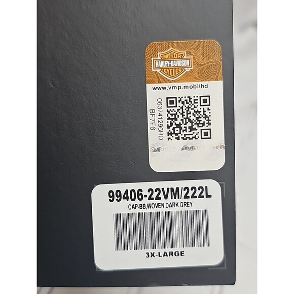 HARLEY DAVIDSON Willie G Skull Fitted Hat 99406-22VM/222L Size 7¾ / 3X-Large New - Picture 9 of 11